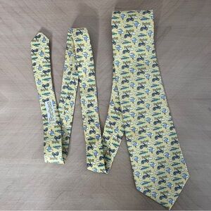 Vineyard Vines Custom Collection Forbes 100% Silk Tie Motorcycle Hot Air Balloon